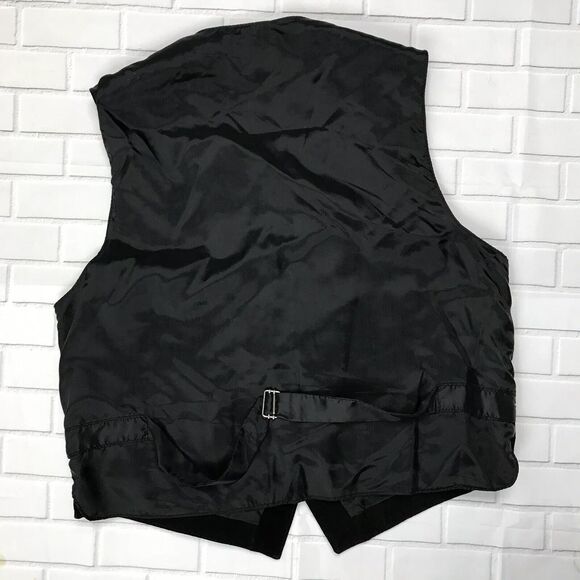 High Alpine Black Suede Snap Vest Size Medium - Picture 4 of 4